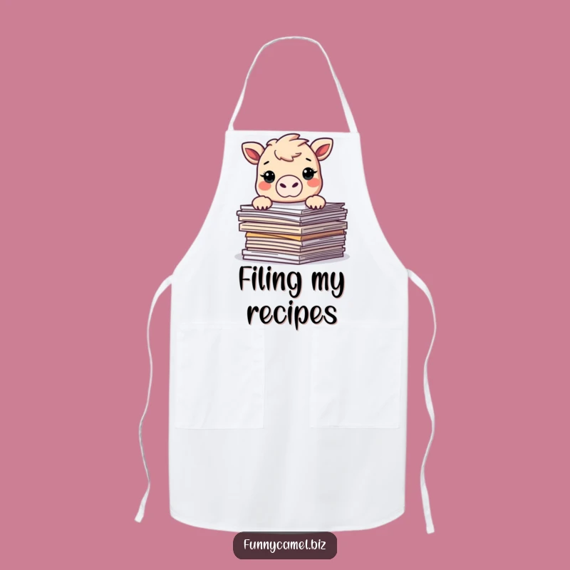 Funny Kawaii Camel Apron - Humorous Chef's Attire for Kitchen Fun