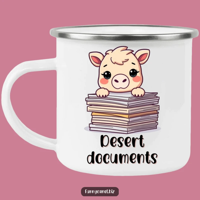 Funny Kawaii Camel Camping Mug - Durable & Humorous Outdoor Companion