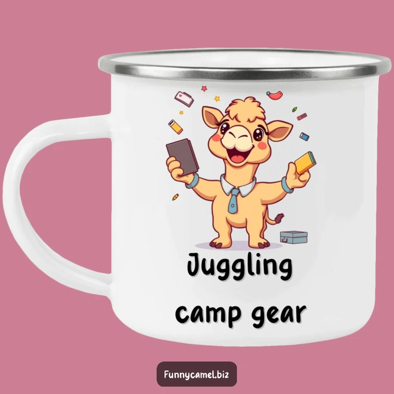 Funny Trail Juggler Camel Mug: Hilarious Outdoor Energy, Perfect Funny Gift