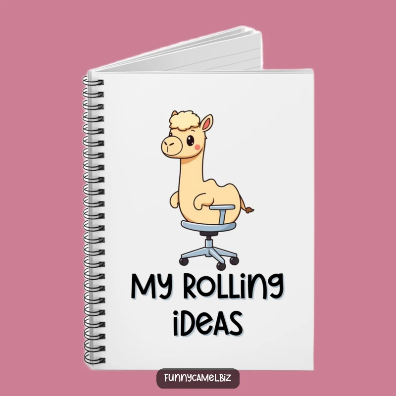 Funny Camel Office Chair Notebook: Absurd Ideas Journal Gift