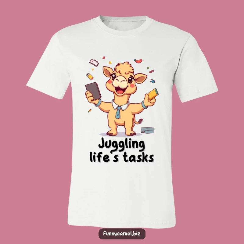 Funny Multitasker Camel T-Shirt: Hilarious Office Pro Tee, Great Funny Gift